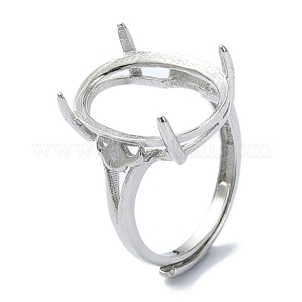 Componenti regolabili 925 anello d'argento sterlina STER-K179-21P-1