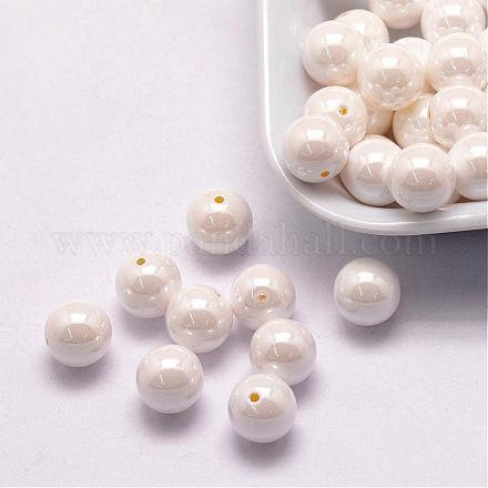 ABS Plastic Imitation Pearl Beads OACR-L008-10mm-B01-1