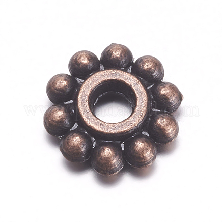 Perles d'espacement en alliage de style tibétain X-RAB145-NF-1
