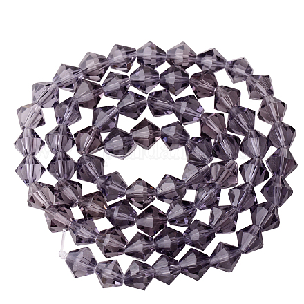 Imitazione sfaccettato cristallo austriaco fili di perle G-PH0002-07-1