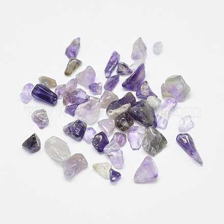 Natural Amethyst Chip Beads G-G903-02-1