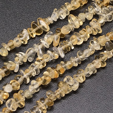 Croustilles citrine naturelle brins de perles G-N0164-58-1