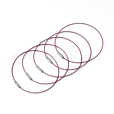 Cable de pulsera de hilos de acero de toma de joya de diy TWIR-R004-09-1