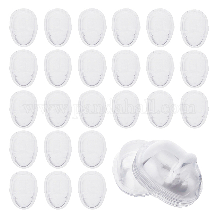 DICOSMETIC 24Pcs 60cm Doll Mask Making Kit Clear Dolls Masks Makeup Protector Transparent Dolls Face Cover Doll Head Protector for DIY Crafting Accessories DIY-WH0430-087-1