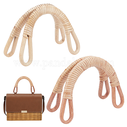 4pcs Wooden Beaded Bag Handles, Purse Handles Rope Purse Straps