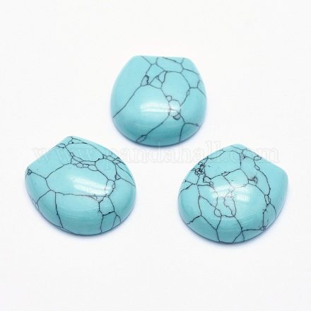 Synthetic Turquoise Cabochons G-G760-C14-1