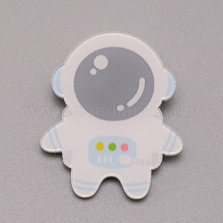 Astronaut Plastic Brooch for Backpack Clothes JEWB-TAC0007-02-1