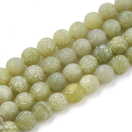 Chapelets de perles en jade naturelle nouvelle G-T106-075-1