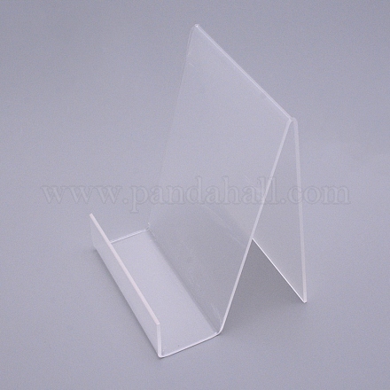 アクリルブックディスプレイスタンド  長方形  透明  10x15x14.5cm ODIS-WH0009-01-1