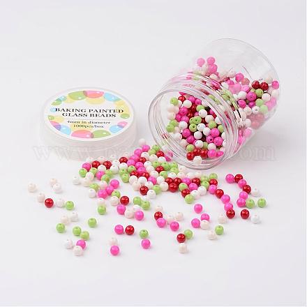Kits de perles en verre HY-JP0002-4mm-05-1
