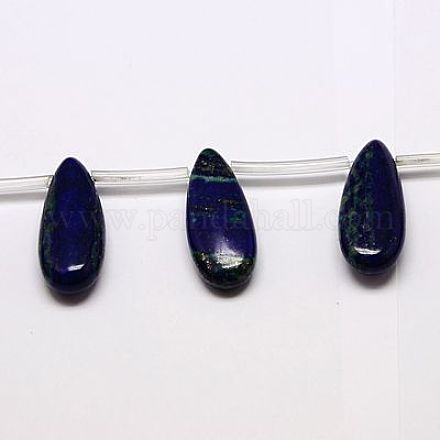 Natural Chrysocolla and Lapis Lazuli Beads Strands G-G502-01-1