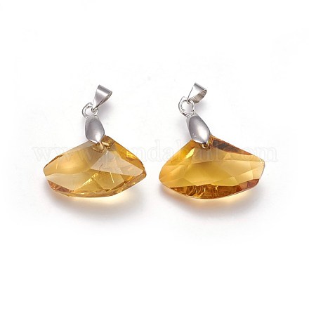 Faceted Resin Pendants RESI-F016-A01-1