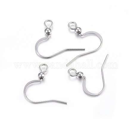 304 Stainless Steel French Earring Hooks STAS-P210-18P-1