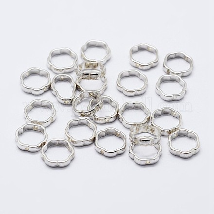 925 Sterling Silver Bead Frames STER-F036-14S-8.5mm-1