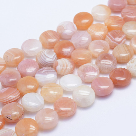 Chapelets de perles en agate naturelle du Botswana G-L478-43-14mm-1