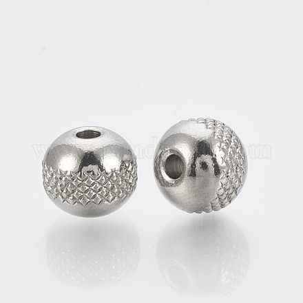 Intercalaire perles en 304 acier inoxydable X-STAS-T034-6mm-03-1