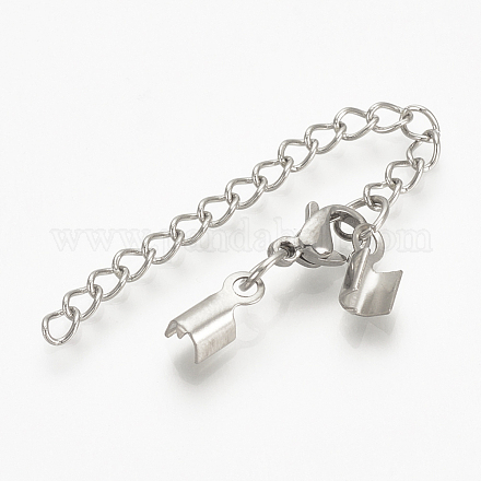 201 Stainless Steel Chain Extender STAS-S076-92-1