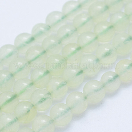 Natural Prehnite Beads Strands G-L478-37-4mm-1