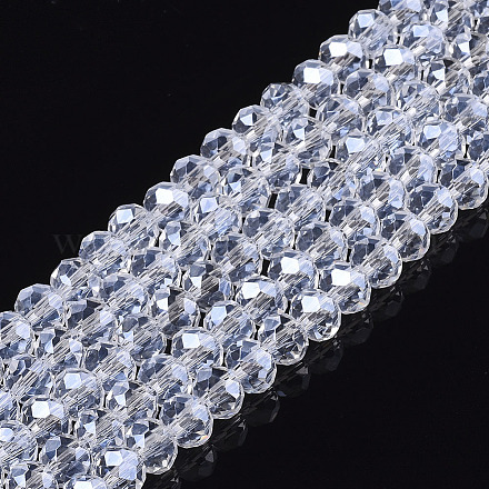 Electroplate Glass Beads Strands EGLA-A034-T8mm-A20-1