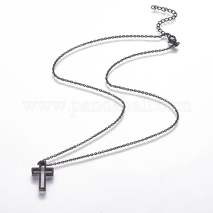 304 Stainless Steel Pendant Necklaces NJEW-F264-05B-1