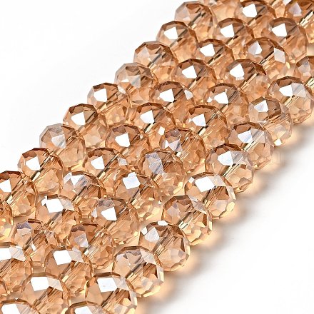 Perles en rondelles facettées en verre d'imitation cristal autrichien manuelles X-G02YI0Q4-1