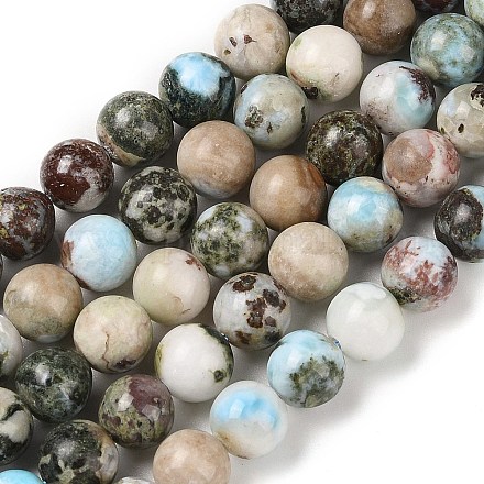 Chapelets de perles en larimar naturel G-P524-A02-03-1