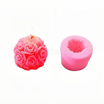 Moules camée en silicone de qualité alimentaire rose 3d pour la saint-valentin DIY-L020-49B-1