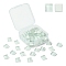 60Pcs Transparent Glass Cabochons, Square, Clear, 9.8x9.8x4mm