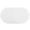 Paper Steamer Mat, Flat Round, White, 200x0.04mm, 100pcs/set