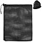 2Pcs Polyester Drawstring Filter Bags, Rectangle, Black, 39.7x30x0.2cm