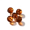 K9 Glass, Imitation Austrian Crystal Beads, Round, Chocolate, 7.5x8mm, Hole: 1.4mm