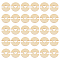 60Pcs Removable Wooden Pom Poms Buttons, Knitted Hat Making Fastener Tool for Knit Beanies and Toques, Navajo White, 20x1.6mm