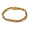 304 Stainless Steel Bracelets, with Magnetic Clasp, Golden, 7-1/2x1/4 inch(19.1x0.6cm)