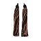 Cotton Tassel Pendants, with Polyester, Coconut Brown, 128~130x11~12mm, Hole: 2x3.5mm