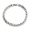 304 Stainless Steel Boston Link Chain Bracelets, Stainless Steel Color, 8-5/8 inch(22cm)