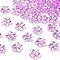 Transaparent Acrylic Beads, Plum, AB Color Plating, Medium Orchid, 13.5x14.5x4.5mm, Hole: 1.8mm, about 1111pcs/500g