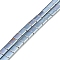 Electroplated Non-magnetic Synthetic Hematite Beads Strands, Square, 2-Hole, Blue Plated, 5x5x2mm, Hole: 0.8mm, about 74pcs/strand, 15.75 inch(40cm)