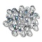 Electroplate Glass Beads, Faceted, Rondelle, Gainsboro, 8x6mm, Hole: 1.6mm, 100pcs/bag