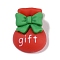 Resin Cabochons, Christmas Theme, Bag, 22x16x7.5mm