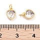 Подвеска из латуни с фианитами KK-P271-42G-B-3