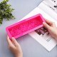 Силиконовые Молды для мыла ручной работы с розовым узором DIY-WH0177-92-3