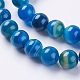 Natural Striped Agate/Banded Agate Beads Strands G-G582-10mm-10-3