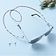 Стеклянный бисер очки шейный шнур AJEW-EH00025-4