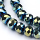 Chapelets de perles en verre électroplaqué X-EGLA-R080-16mm-05-1