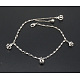Bracelets de cheville en laiton X-AJEW-Q006-1-1