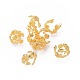 Brass Fancy Bead Caps PALLOY-G193-06G-2