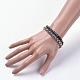 Unisex Stretch Bracelet and Chain Bracelet Jewelry Sets BJEW-JB04780-6