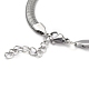 304 bracelets chaîne serpent plat en acier inoxydable BJEW-O186-06C-P-2