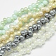 Electroplate Glass Beads Strands EGLA-N0001-13-M-1