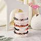 Fashewelry 5 Stück 5 Stil natürliche gemischte Steinsplitter-Perlen Stretch-Armbänder für Frauen BJEW-FW0001-03-5